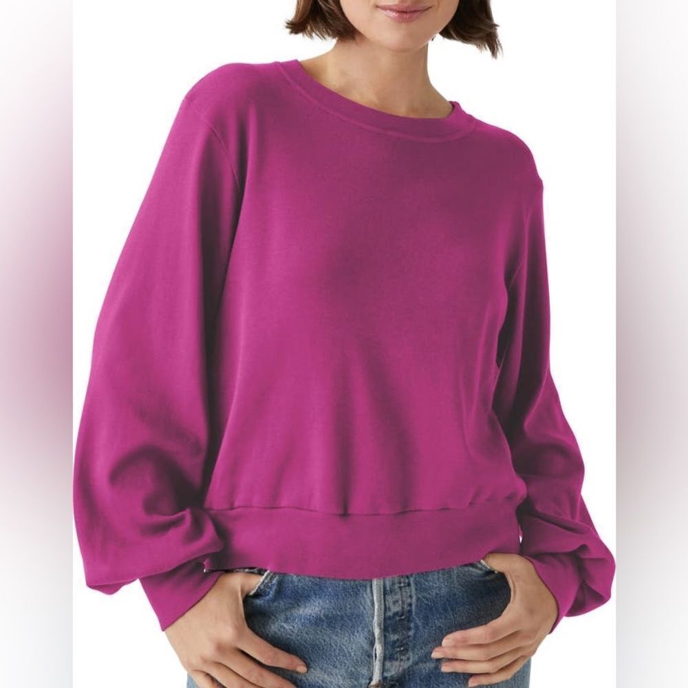 UGG Crewneck Balloon Sleeve Top Size Small